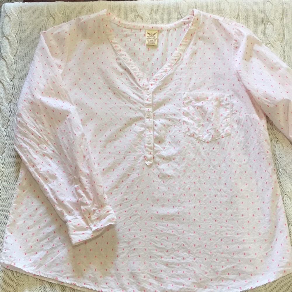 XL Convertible Cute blouse, pink tank is a MD